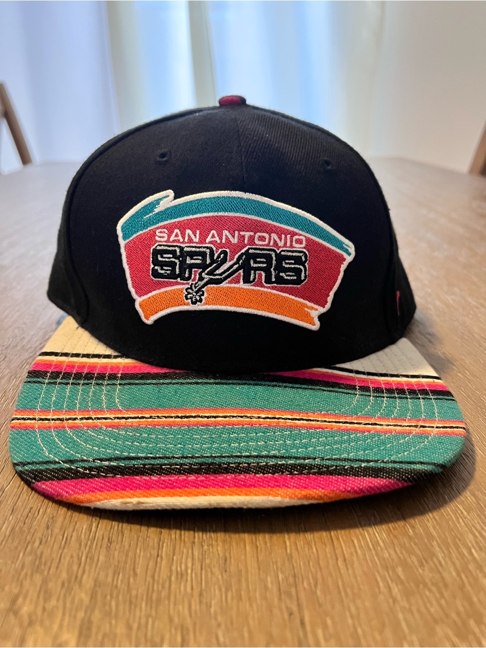 San Antonio Spurs Snapback Cap hat with Multicolor Brim